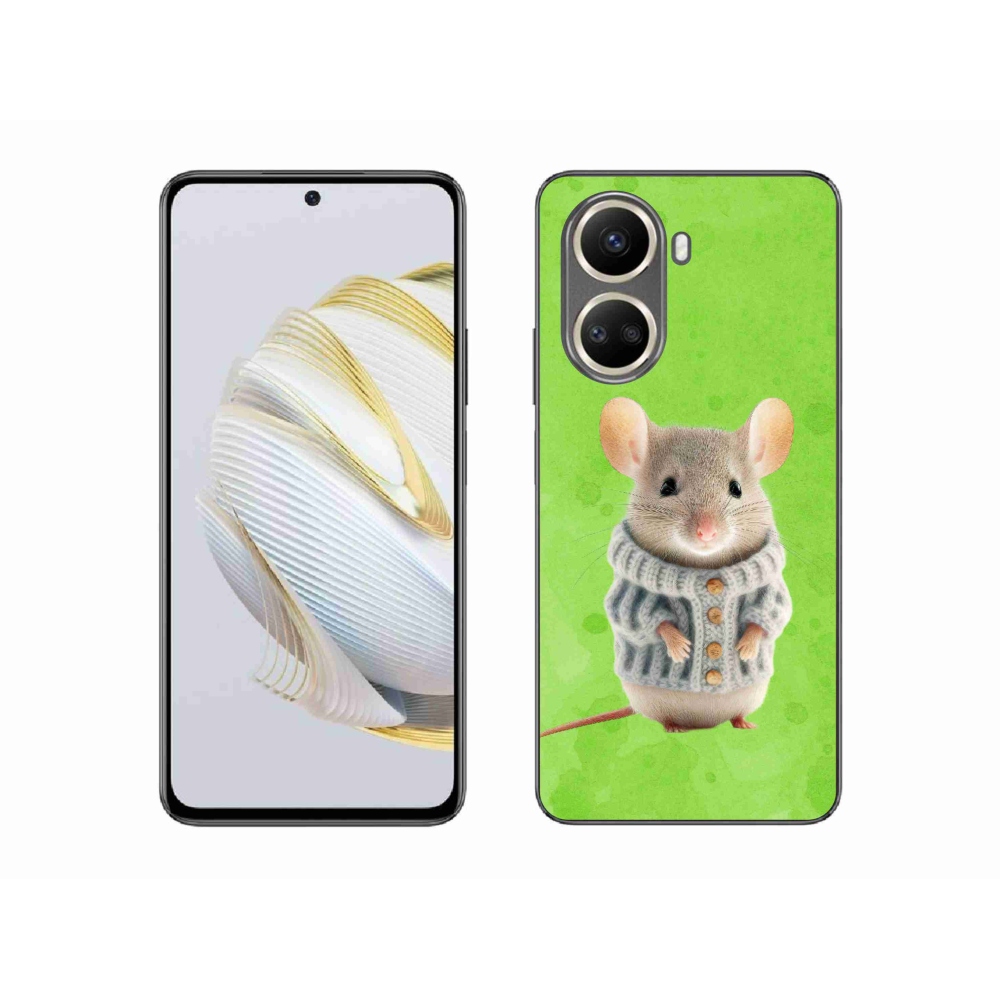 Gelový kryt mmCase na Huawei Nova 10 SE - myška ve svetru