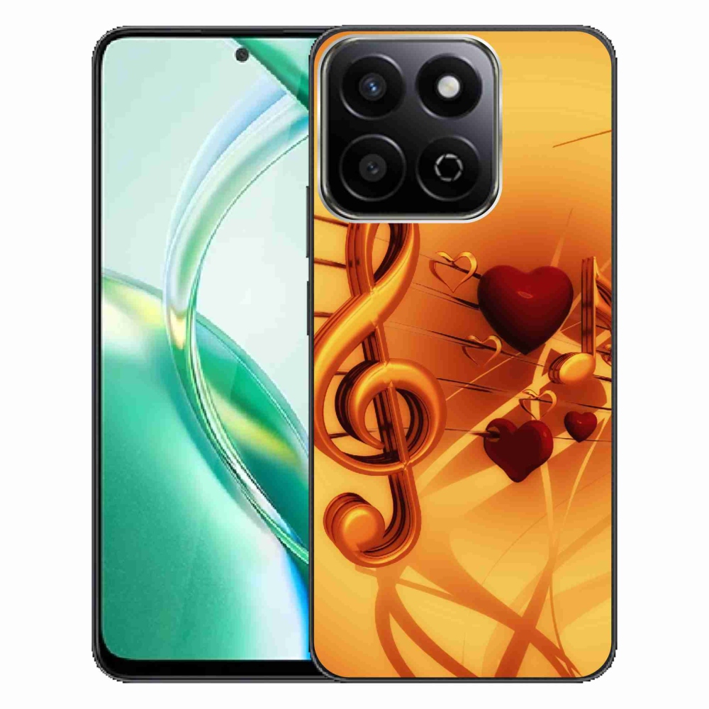 Gelový kryt mmCase na Honor 200 Smart 5G - noty