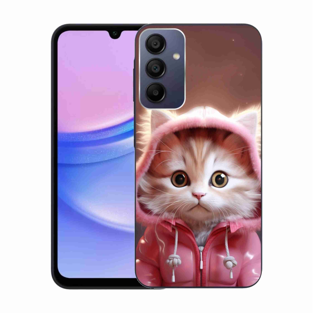 Gelový kryt mmCase na Samsung Galaxy A15 4G/5G - roztomilé kotě 3