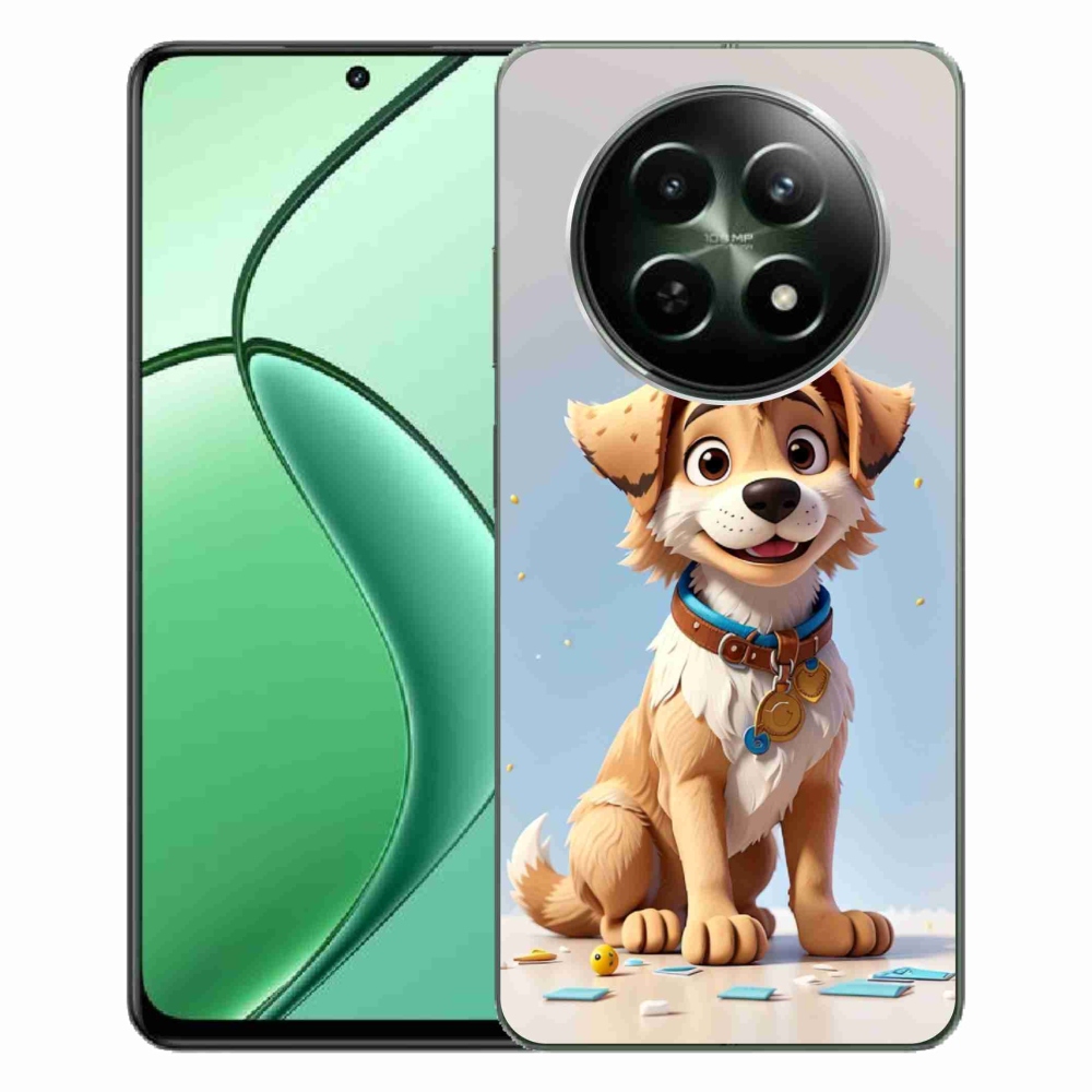 Gelový kryt mmCase na Realme 12 5G/12x 5G - kreslené štěně