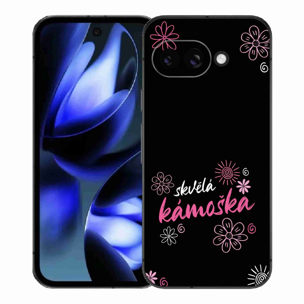 Gelový kryt mmCase na Google Pixel 9a - skvělá kámoška černé pozadí
