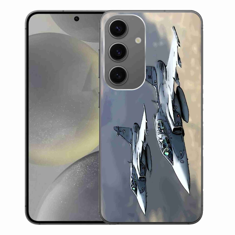 Gelový kryt mmCase na Samsung Galaxy S24+ - stíhačky