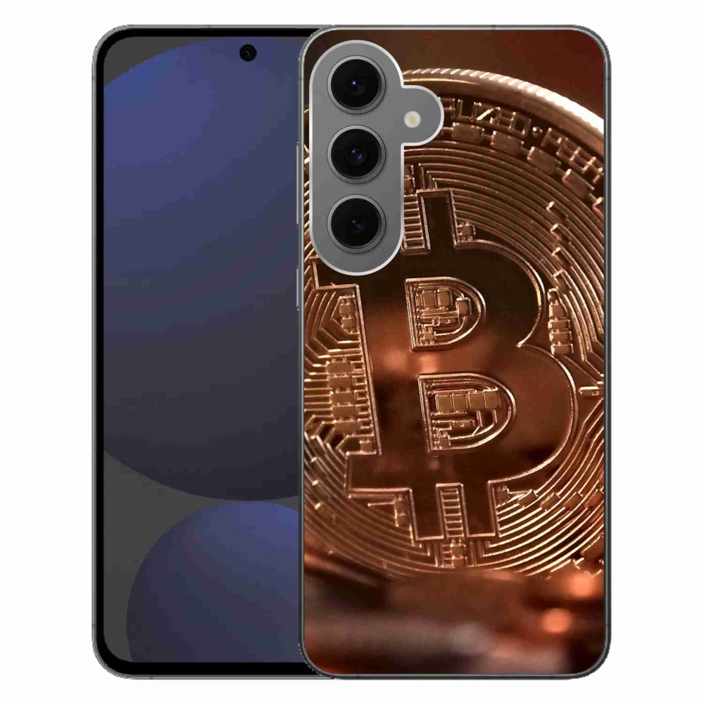 Gelový kryt mmCase na Samsung Galaxy S24 FE - bitcoin