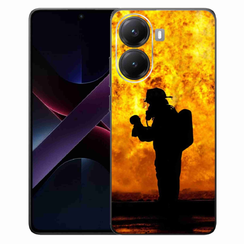 Gelový kryt mmCase na Xiaomi Poco X7 Pro 5G - hasič