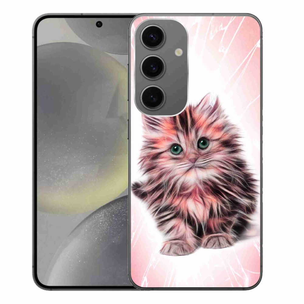 Gelový kryt mmCase na Samsung Galaxy S24+ - roztomilé kotě
