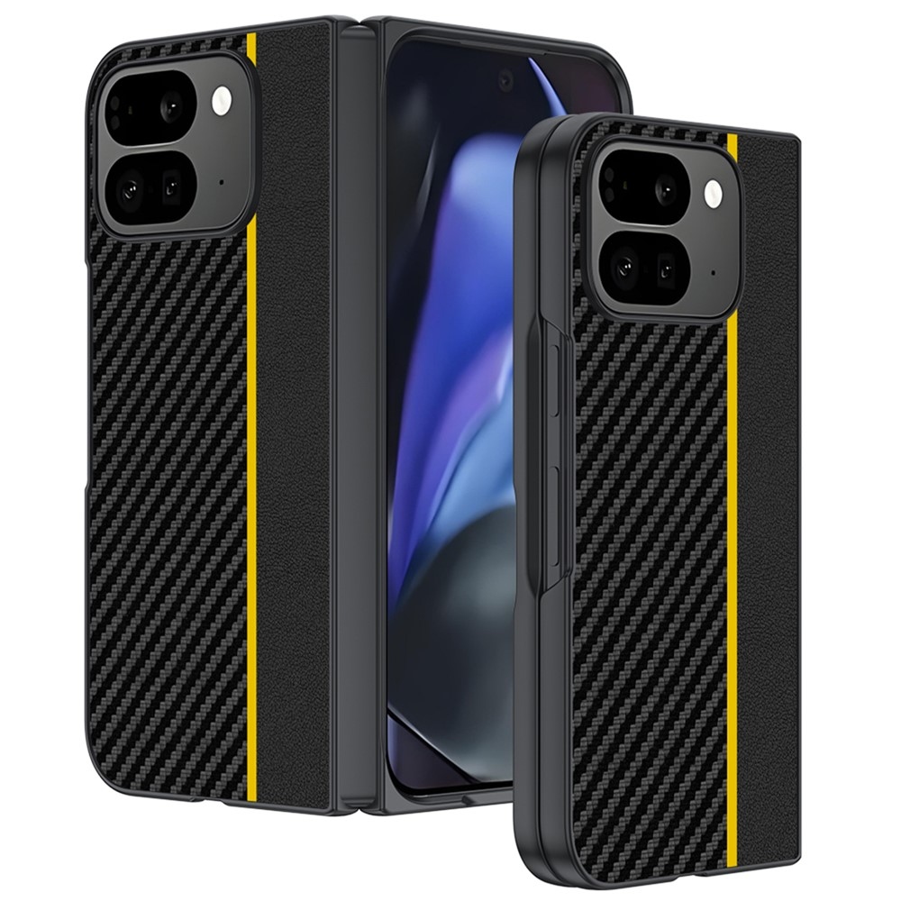 Carbone plastový kryt na mobil Google Pixel 10 Pro Fold - žlutý