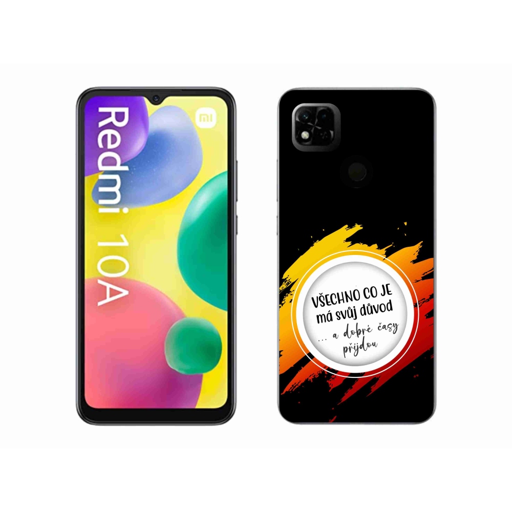 Gelový kryt mmCase na Xiaomi Redmi 10A - citát 3 černé pozadí