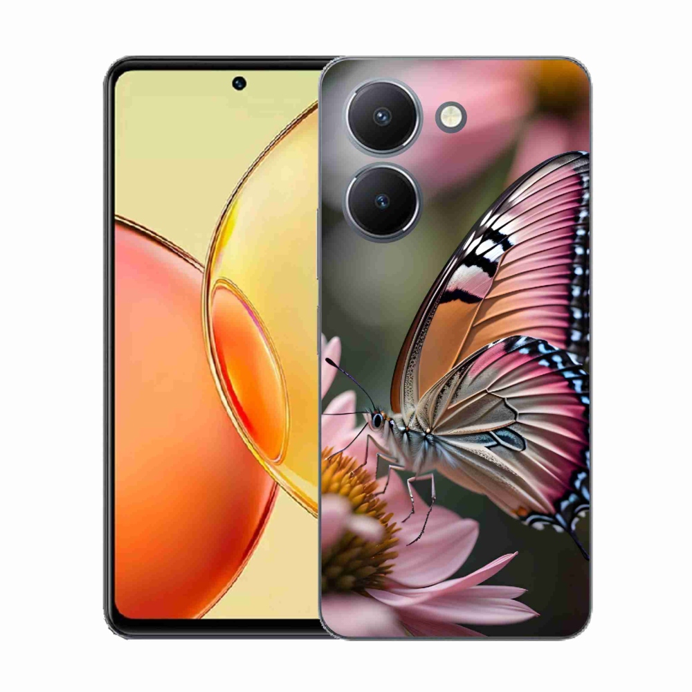 Gelový kryt mmCase na Vivo Y36 - barevný motýl