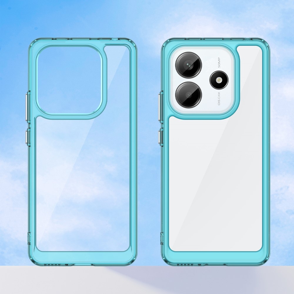 Gelový obal s pevnými zády na Xiaomi Redmi Note 14 5G - světlemodrý