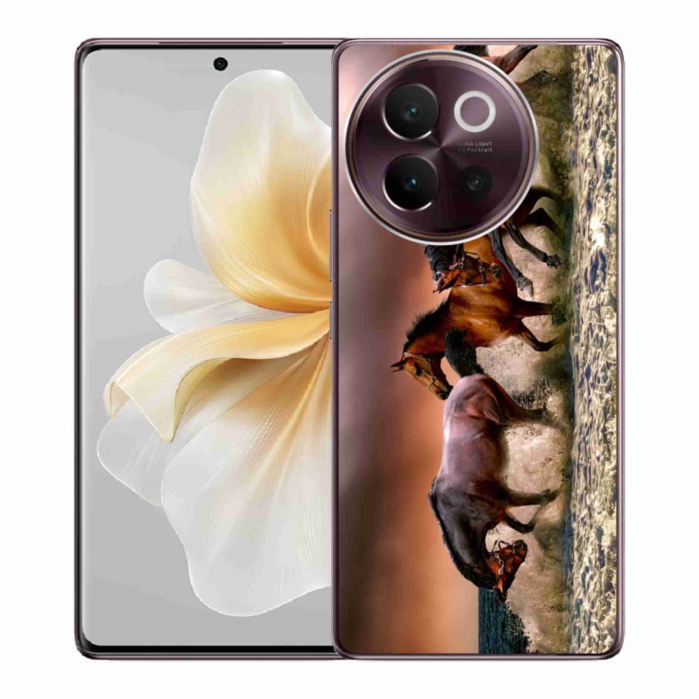 Gelový obal mmCase na Vivo V40 Lite 5G - koně 1