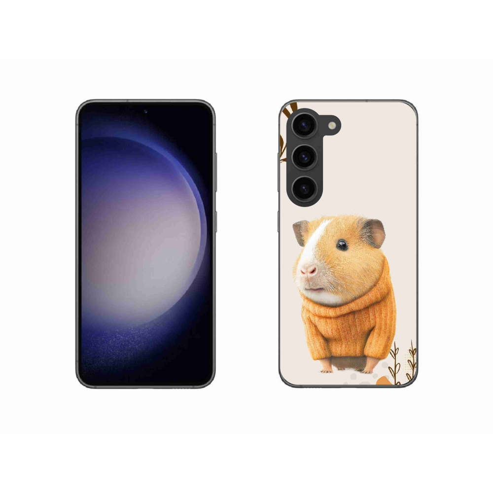 Gelový kryt mmCase na Samsung Galaxy S23 5G - morče ve svetru