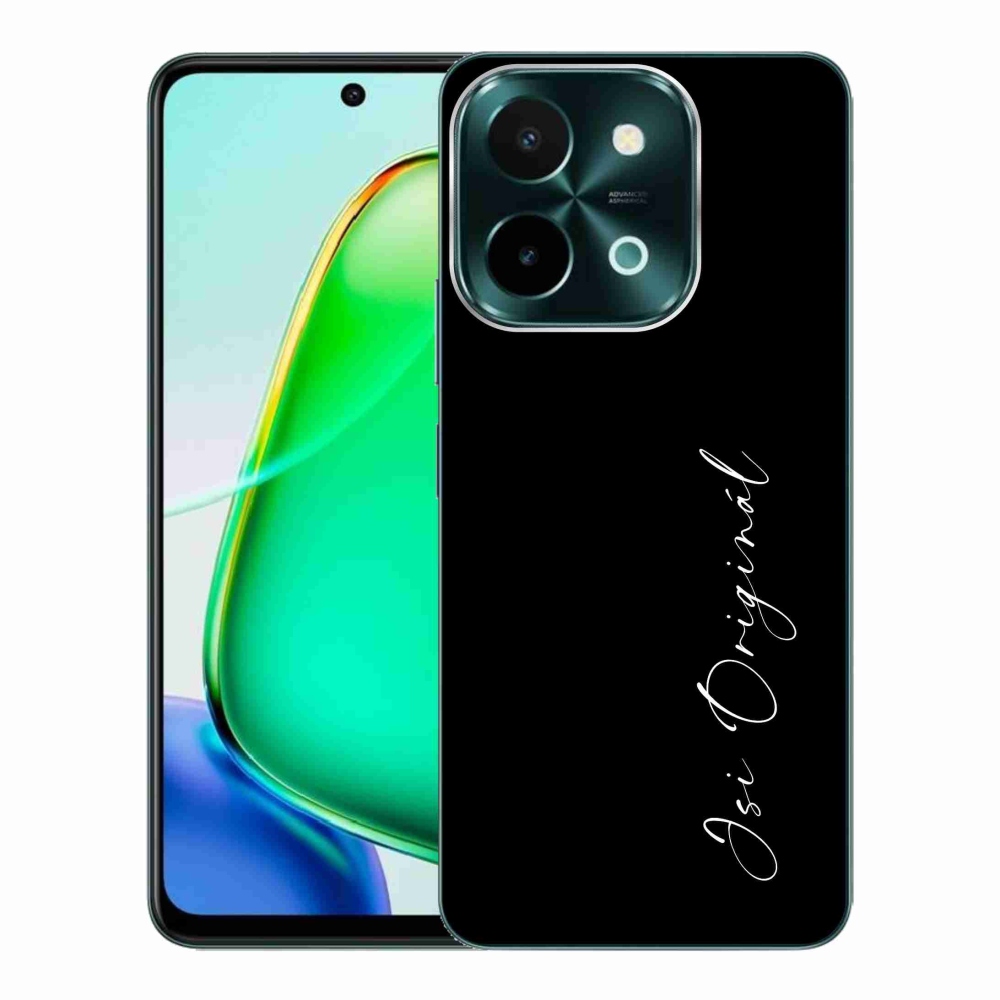 Gelový kryt mmCase na Vivo Y28 - jsi originál černé pozadí