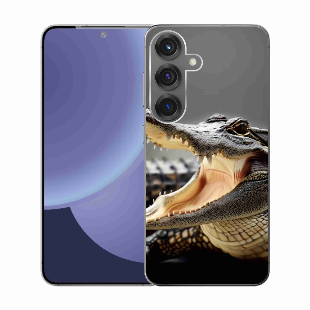 Gelový kryt mmCase na Samsung Galaxy S25 - krokodýl
