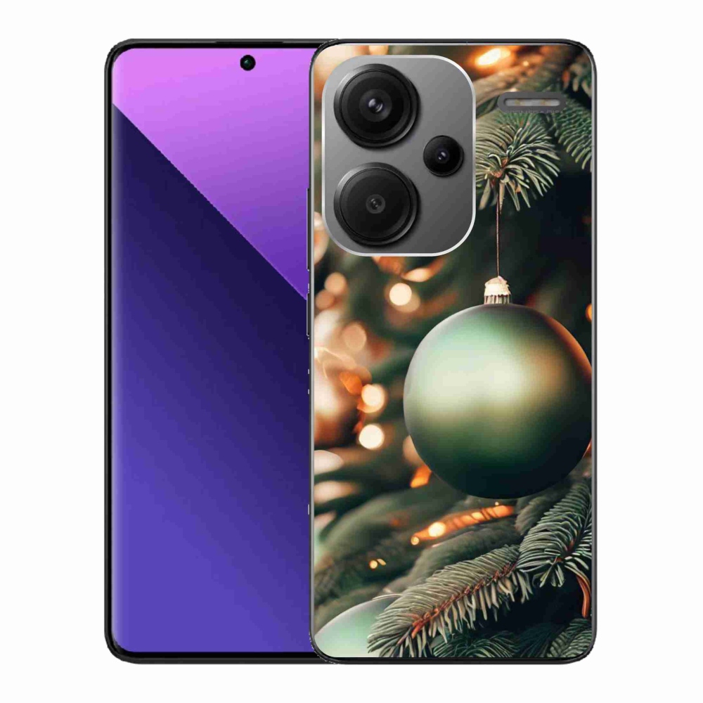 Gelový kryt mmCase na Xiaomi Redmi Note 13 Pro+ 5G - vánoční ozdoby 1