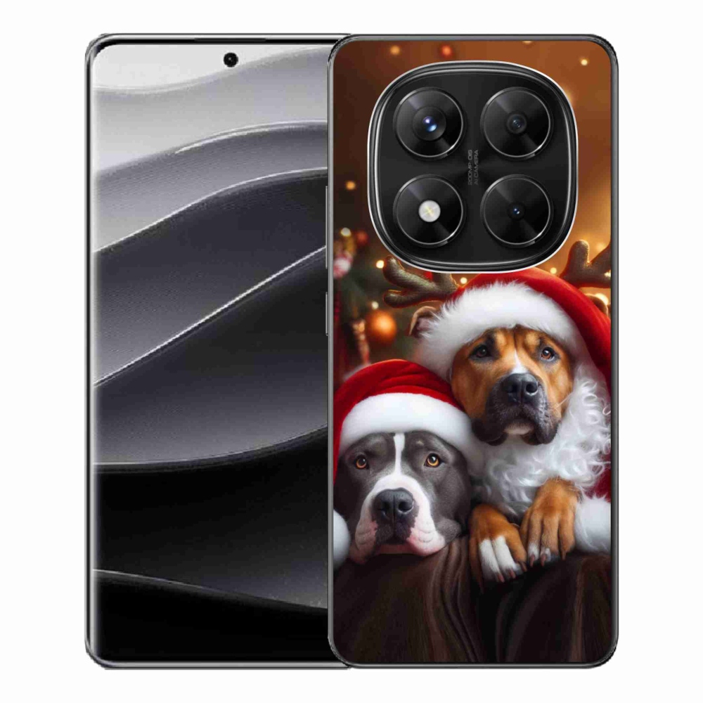 Gelový kryt mmCase na Xiaomi Redmi Note 14 Pro 5G/Poco X7 5G - vánoční psi