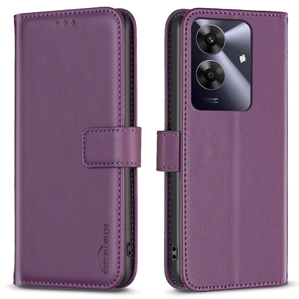 BNF knížkové pouzdro na Realme Note 60 - tmavěfialové