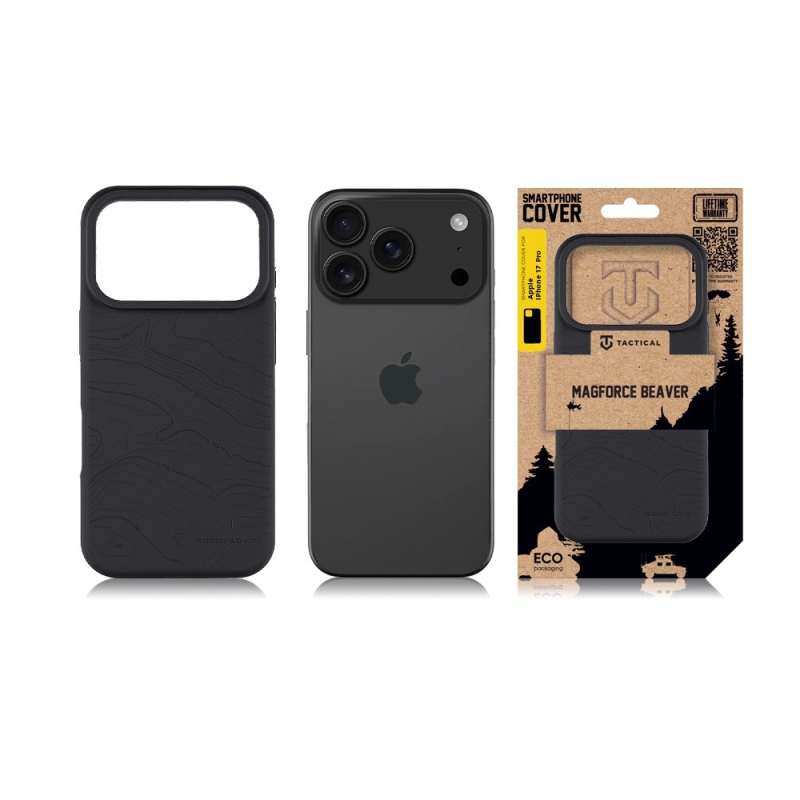 Tactical MagForce Beaver Kryt pro iPhone 17 Pro Asphalt
