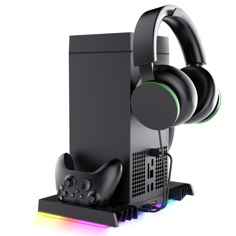iPega XBX024S Multifunkční Nabíjecí RGB Stojan s Chlazením pro Xbox