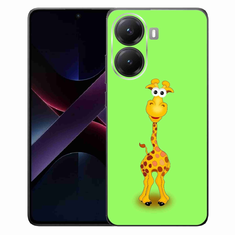 Gelový kryt mmCase na Xiaomi Poco X7 Pro 5G - kreslená žirafa