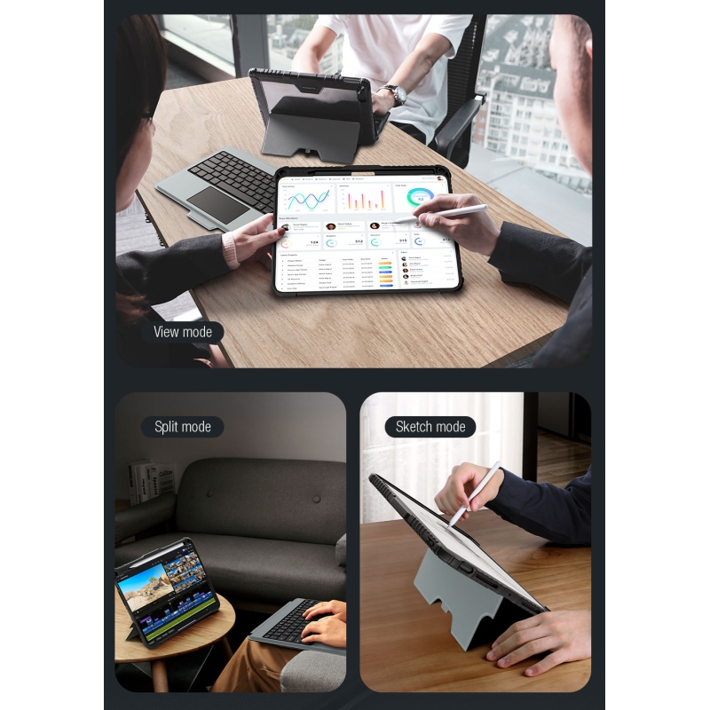 Nillkin Bumper Combo Keyboard Case (Backlit Version) pro iPad Pro 11 2024 Black