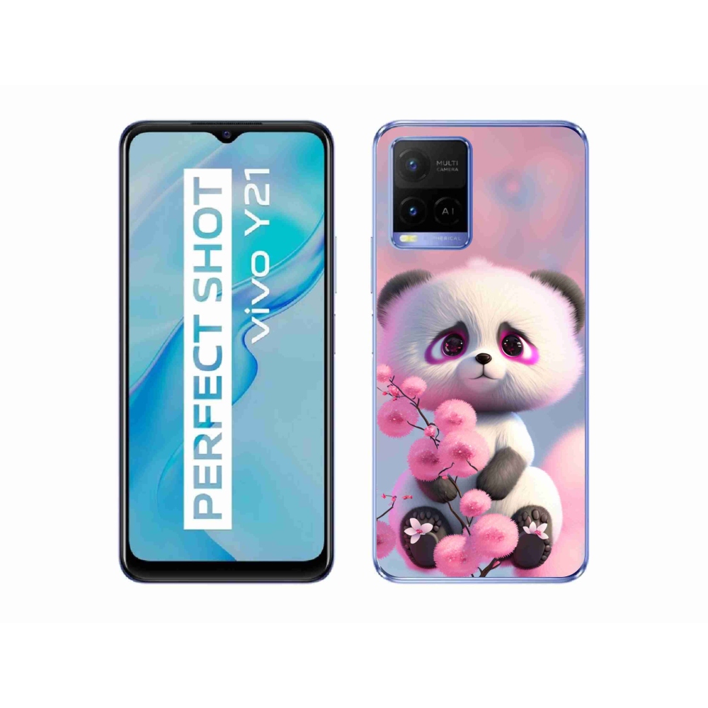 Gelový kryt mmCase na Vivo Y21/Y21s/Y33s - roztomilá panda 1