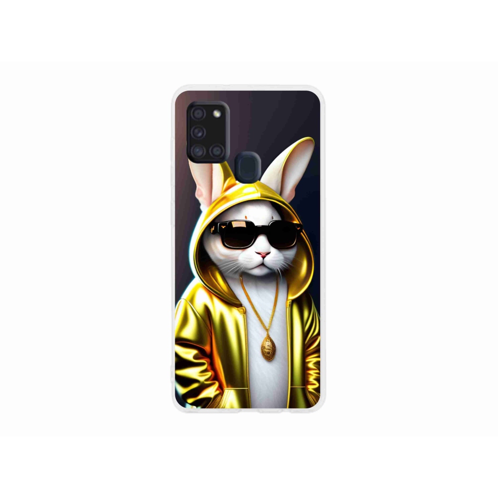 Gelový kryt mmCase na Samsung Galaxy A21s - kočka boss