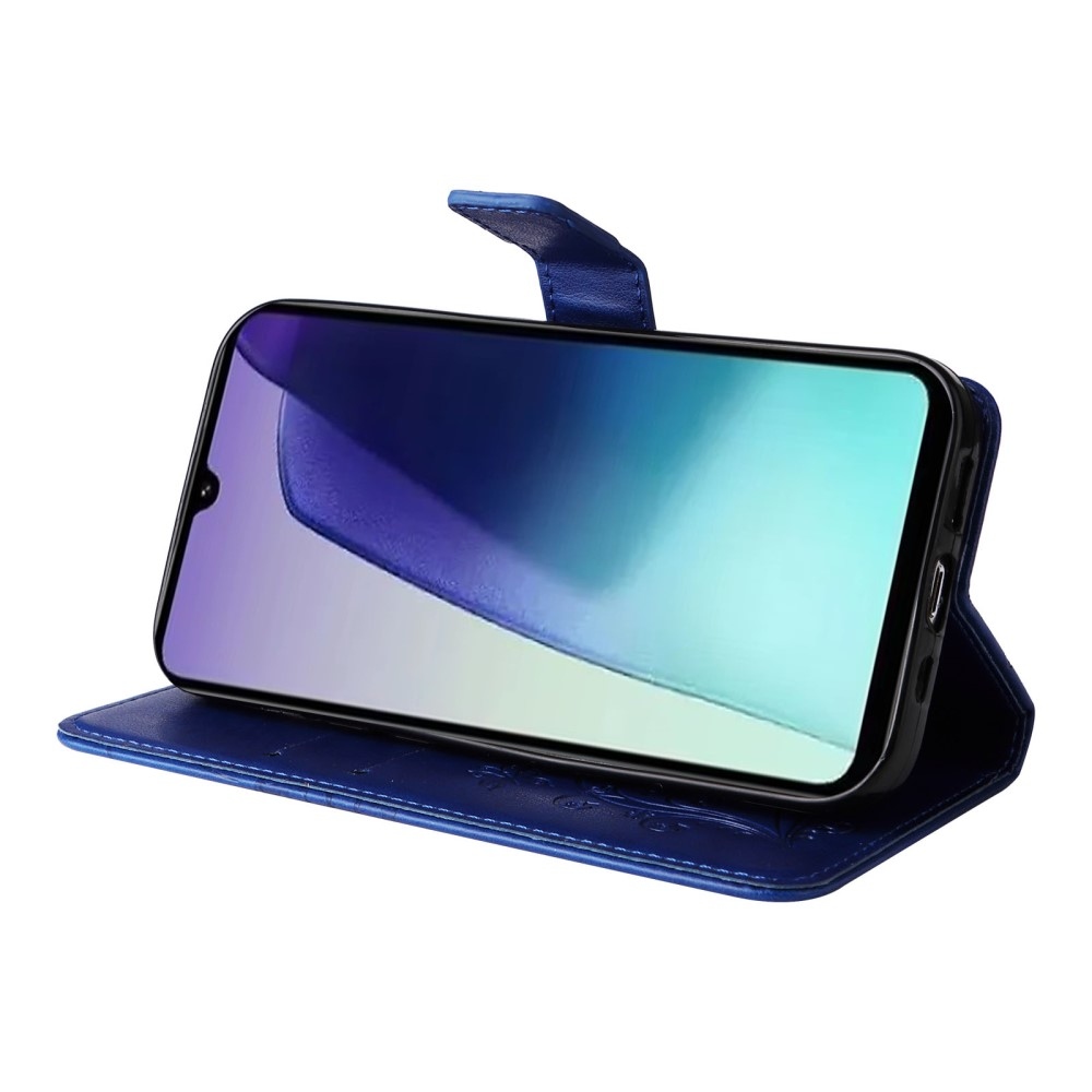 Big Butterfly knížkové pouzdro na Xiaomi Redmi 14C/Poco C75 - modré