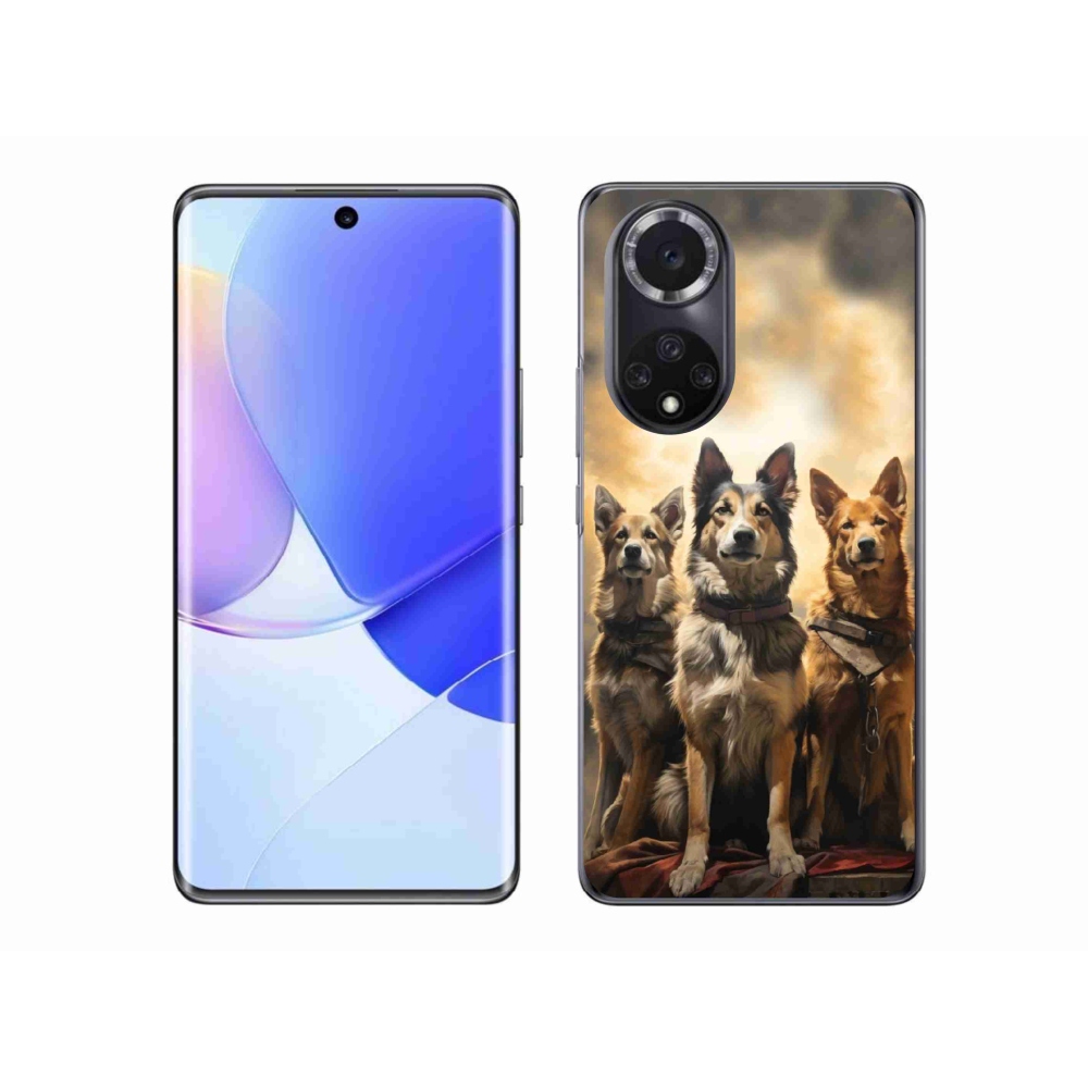 Gelový kryt mmCase na Honor 50 - tři psi