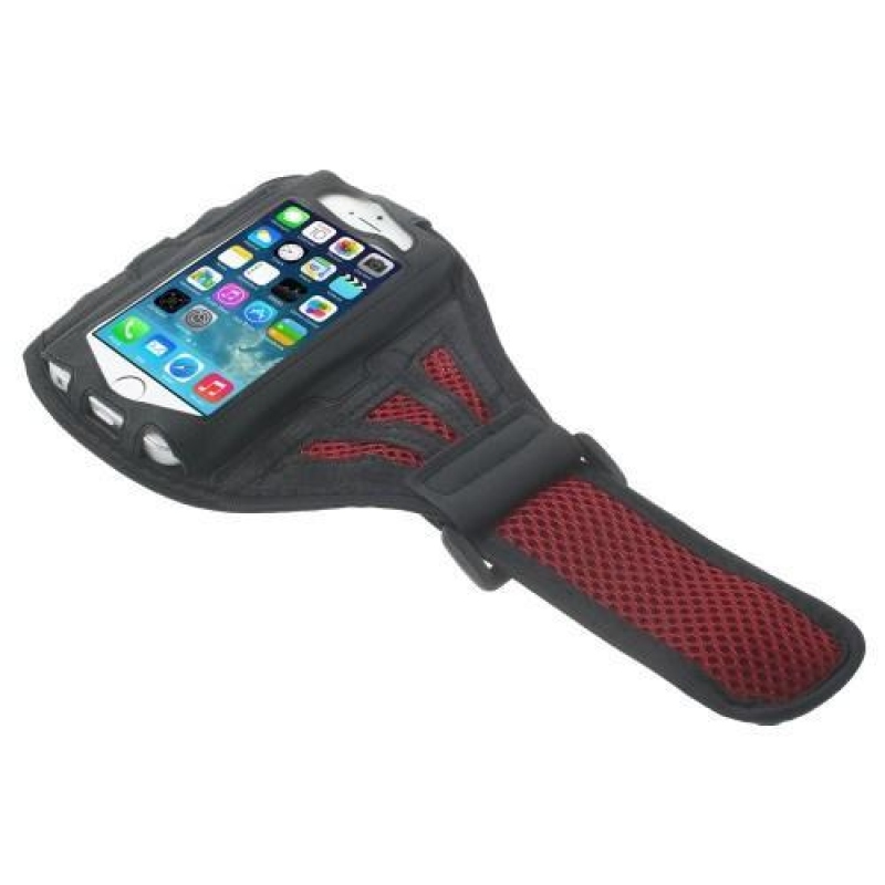 Absorb sportovní pouzdro na telefon do velikosti 125 x 60 mm - červené