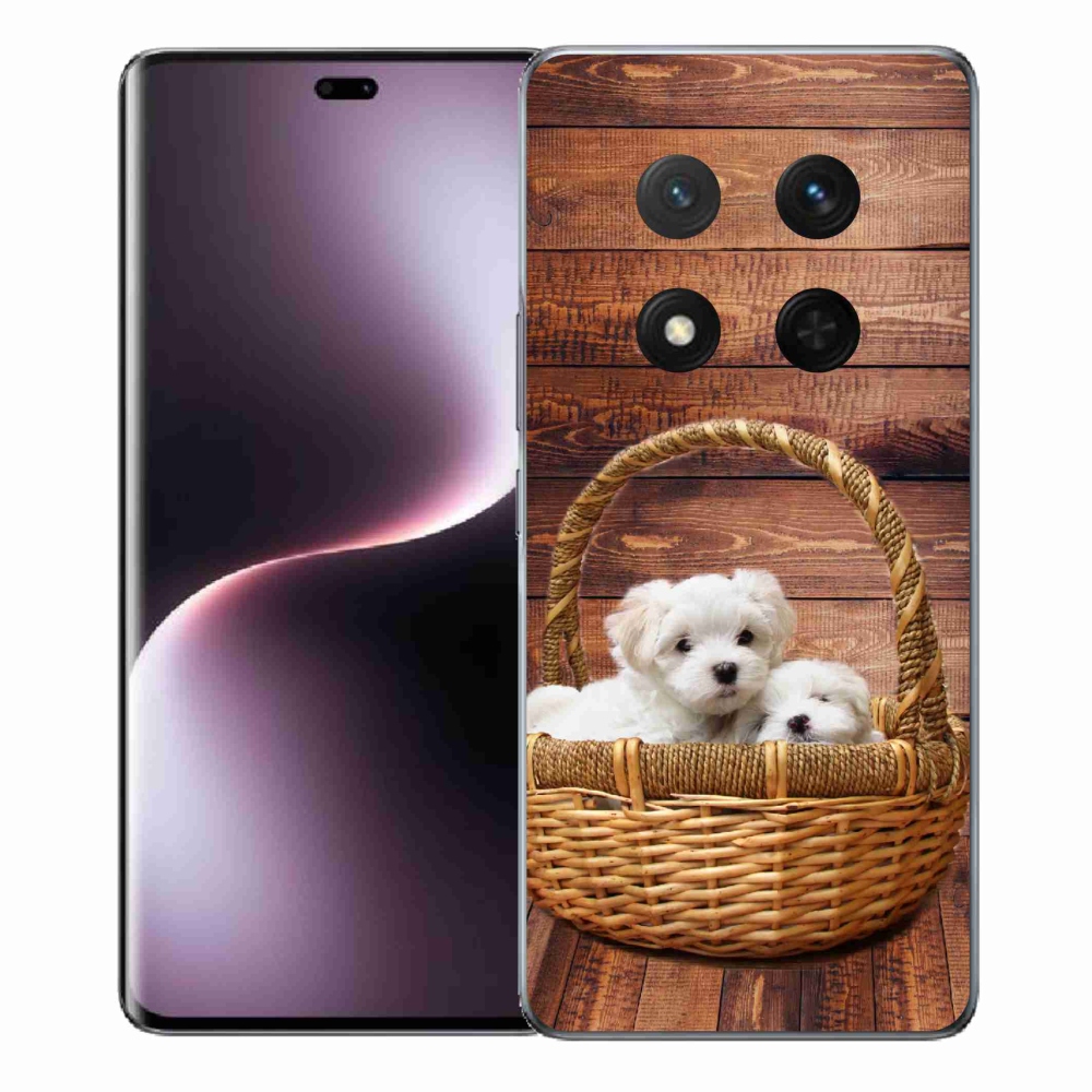 Gelový kryt mmCase na Honor Magic 7 Lite 5G - štěňátka