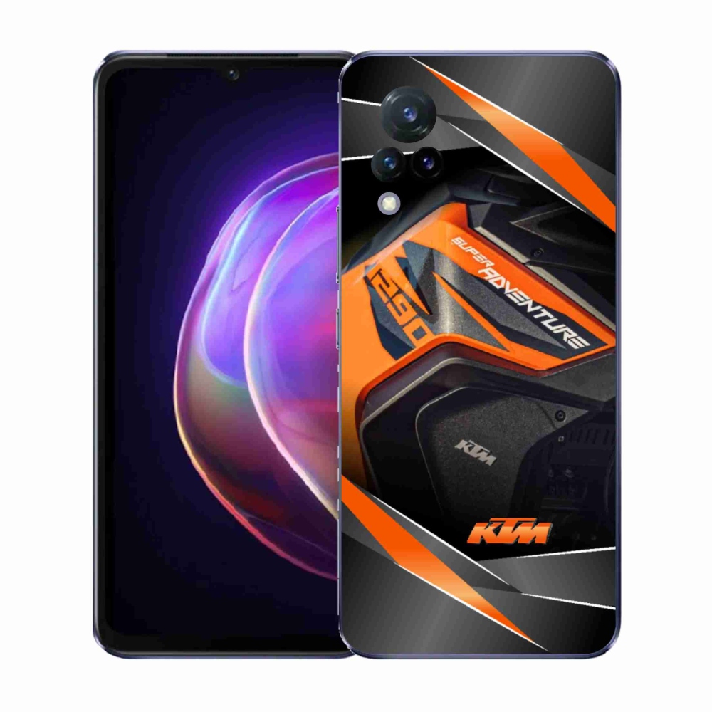 Gelový kryt mmCase na Vivo V21 4G/5G - motorka ktm