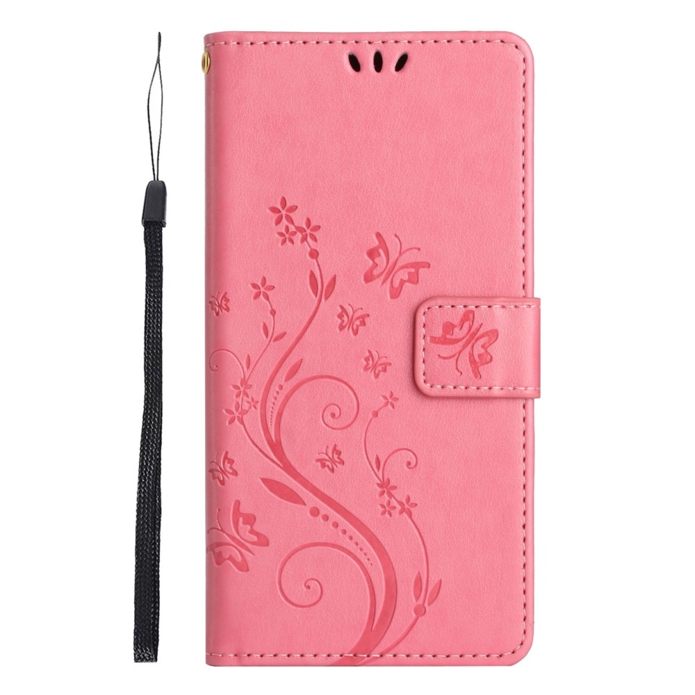 Flowers knížkové pouzdro na Xiaomi Redmi Note 14 Pro 5G/Poco X7 5G - růžové
