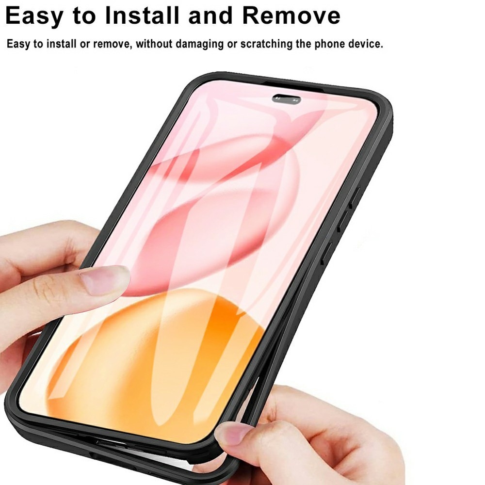 Acryl gelový obal s rámečkem pro ochranou displeje na Honor 400 Pro - černý