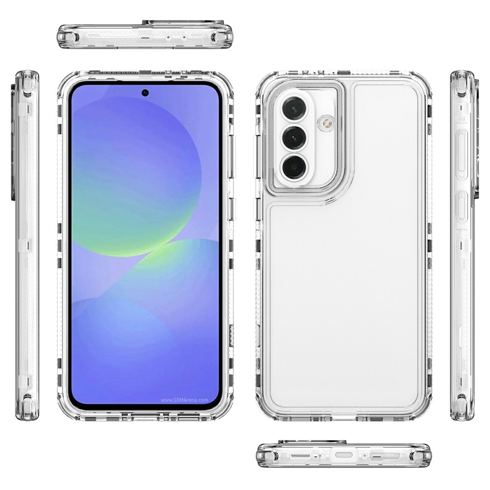 Acryl gelový obal s rámečkem pro ochranu displeje na Samsung Galaxy A37 5G/A36 5G/A56 5G - průhledný