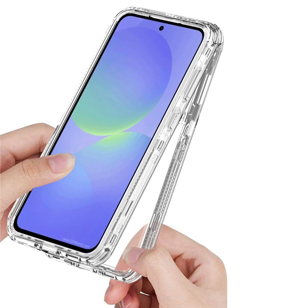 Acryl gelový obal s rámečkem pro ochranu displeje na Samsung Galaxy A37 5G/A36 5G/A56 5G - průhledný
