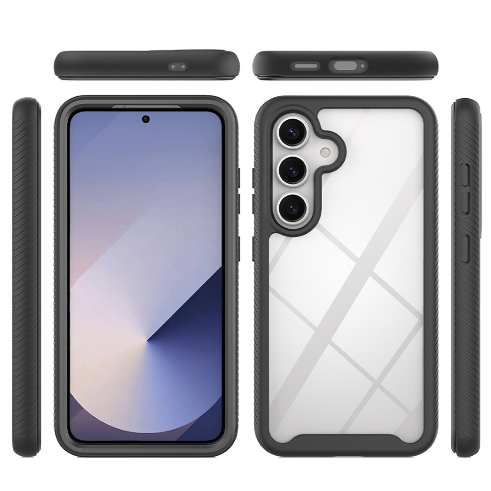 Acryl gelový obal s rámečkem pro ochranu displeje na Samsung Galaxy A37 5G - černý