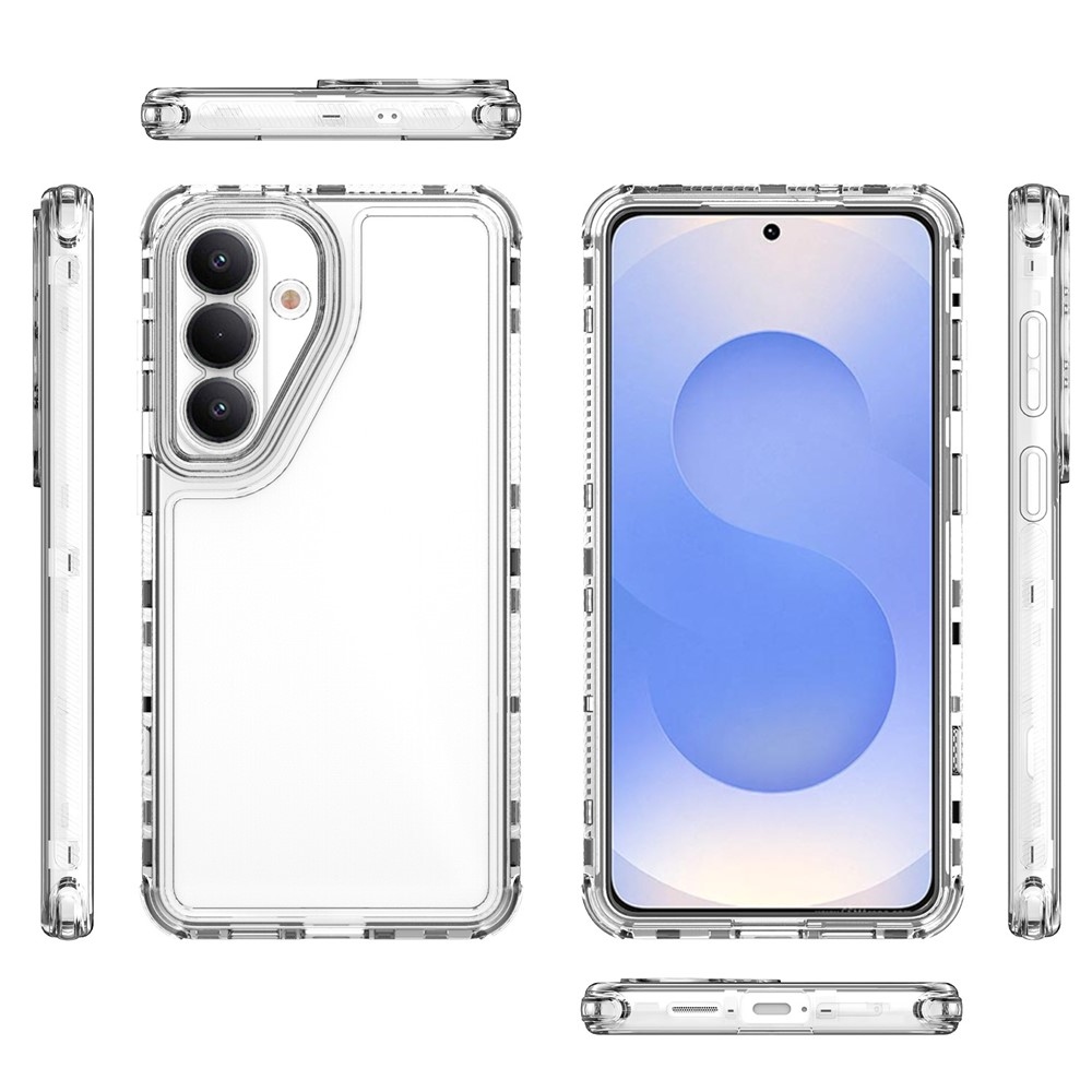 Acryl gelový obal s rámečkem pro ochranu displeje na Samsung Galaxy S26+ - průhledný