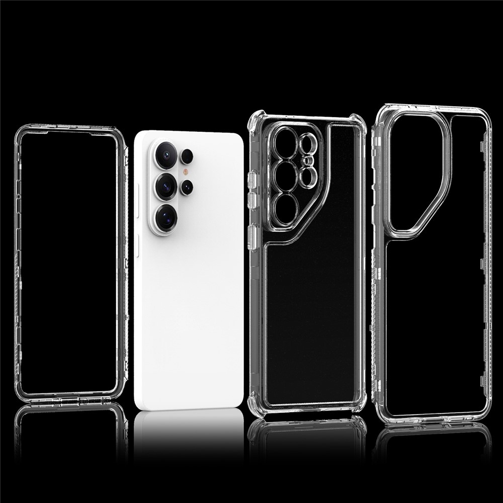 Acryl gelový obal s rámečkem pro ochranu displeje na Samsung Galaxy S26 Ultra - průhledný