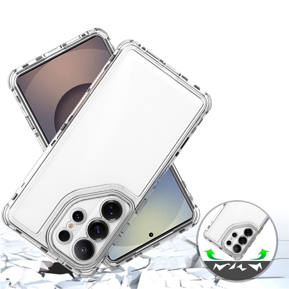 Acryl gelový obal s rámečkem pro ochranu displeje na Samsung Galaxy S26 Ultra - průhledný