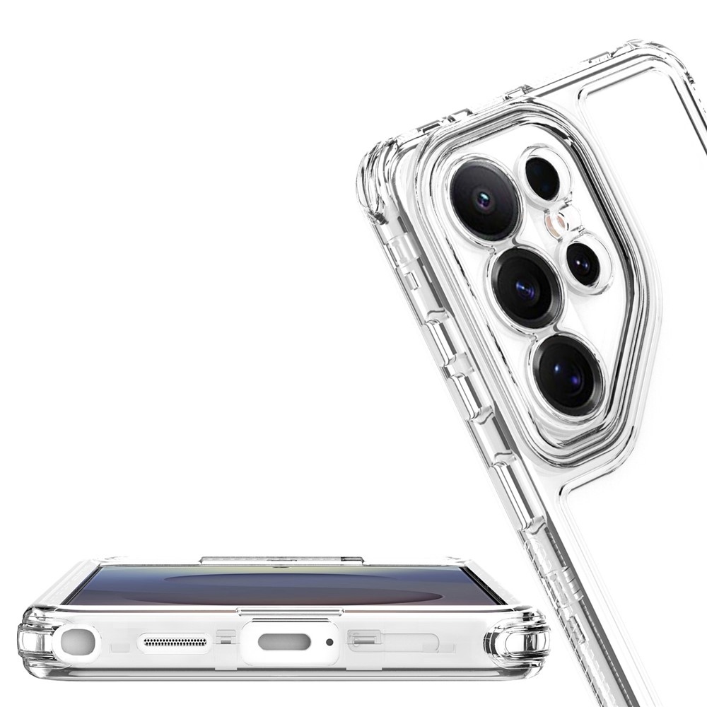 Acryl gelový obal s rámečkem pro ochranu displeje na Samsung Galaxy S26 Ultra - průhledný