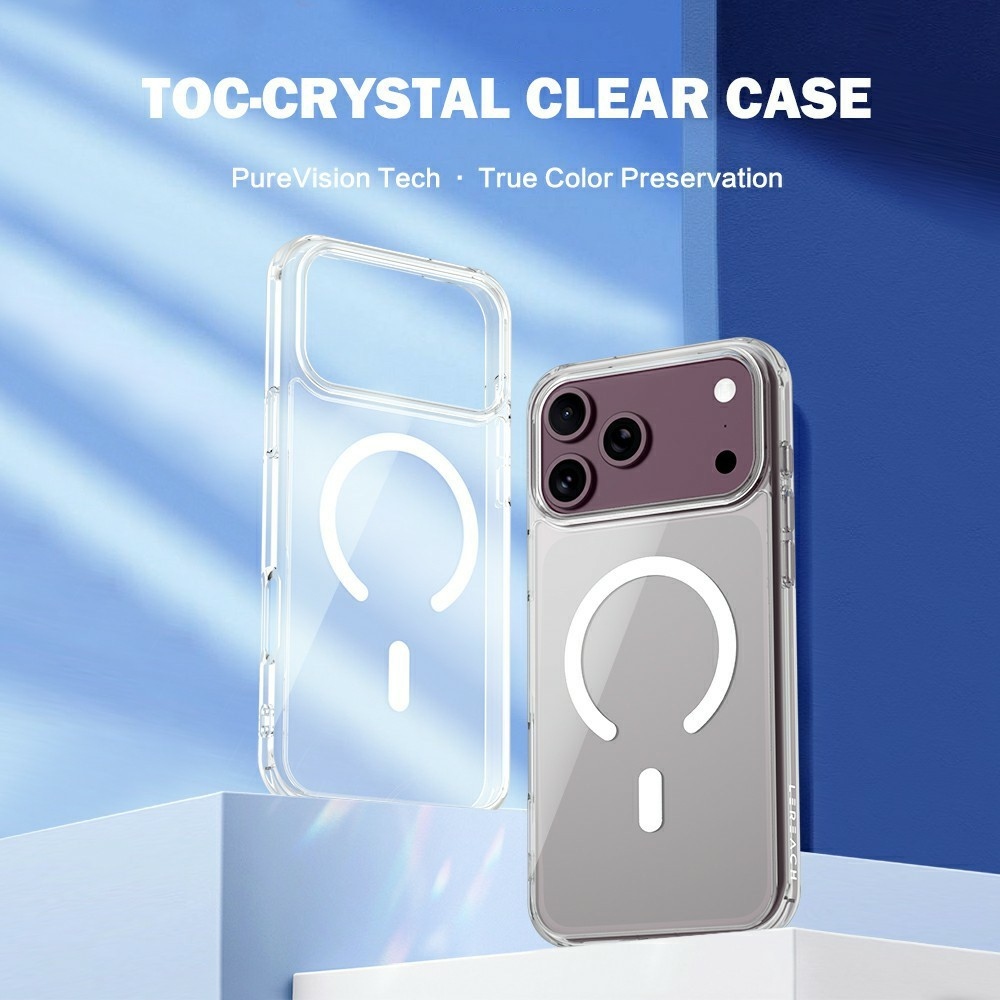 Acryle gelový obal s pevnými zády a MagSafe na iPhone 18 Pro/17 Pro - průhledný