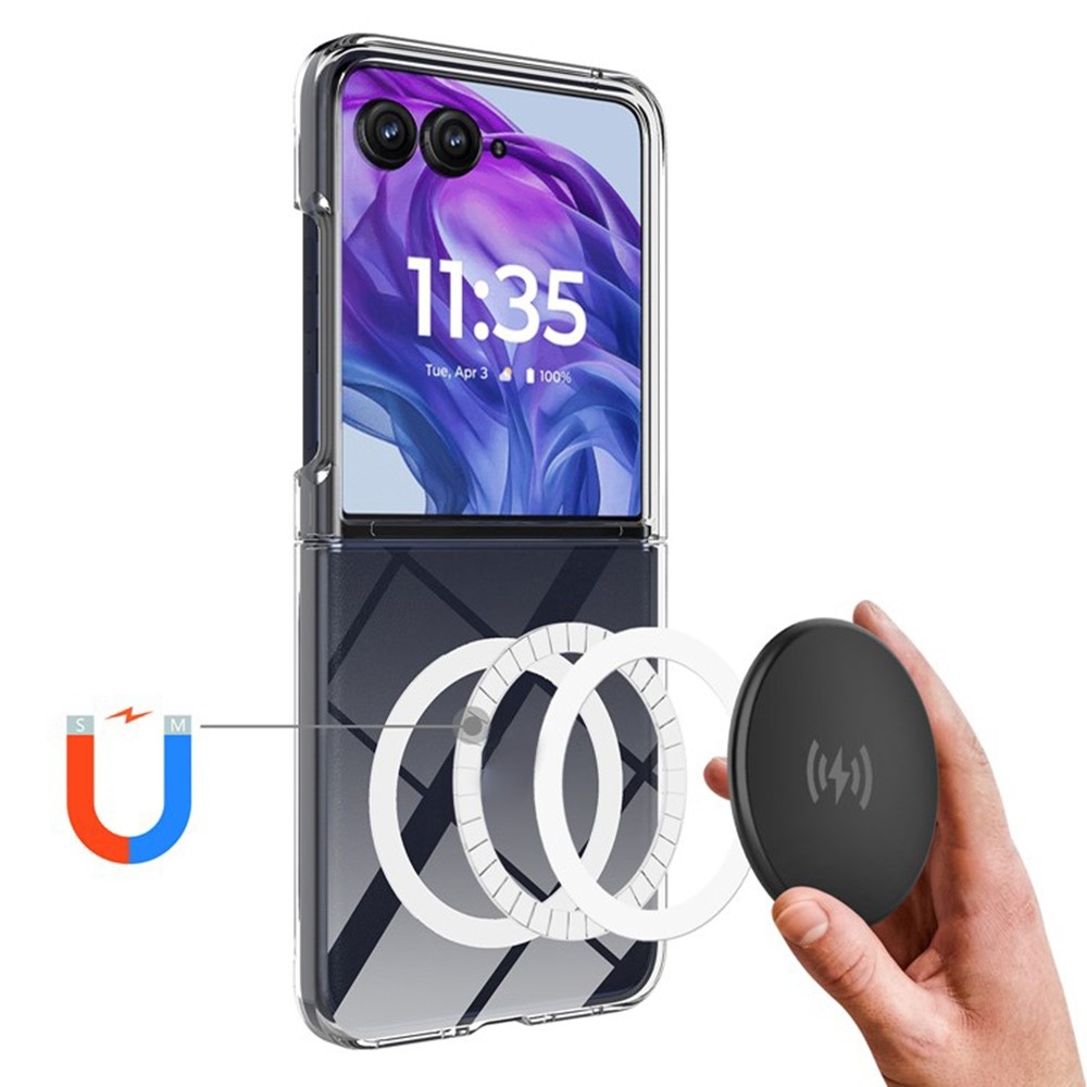 Acryle plastový obal s MagSafe na Motorola Razr 60 Ultra 5G - průhledný