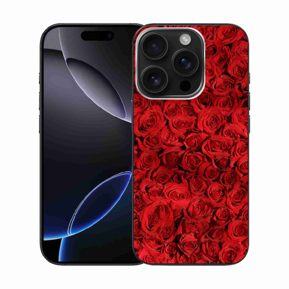 Gelový kryt mmCase na iPhone 16 Pro - růže