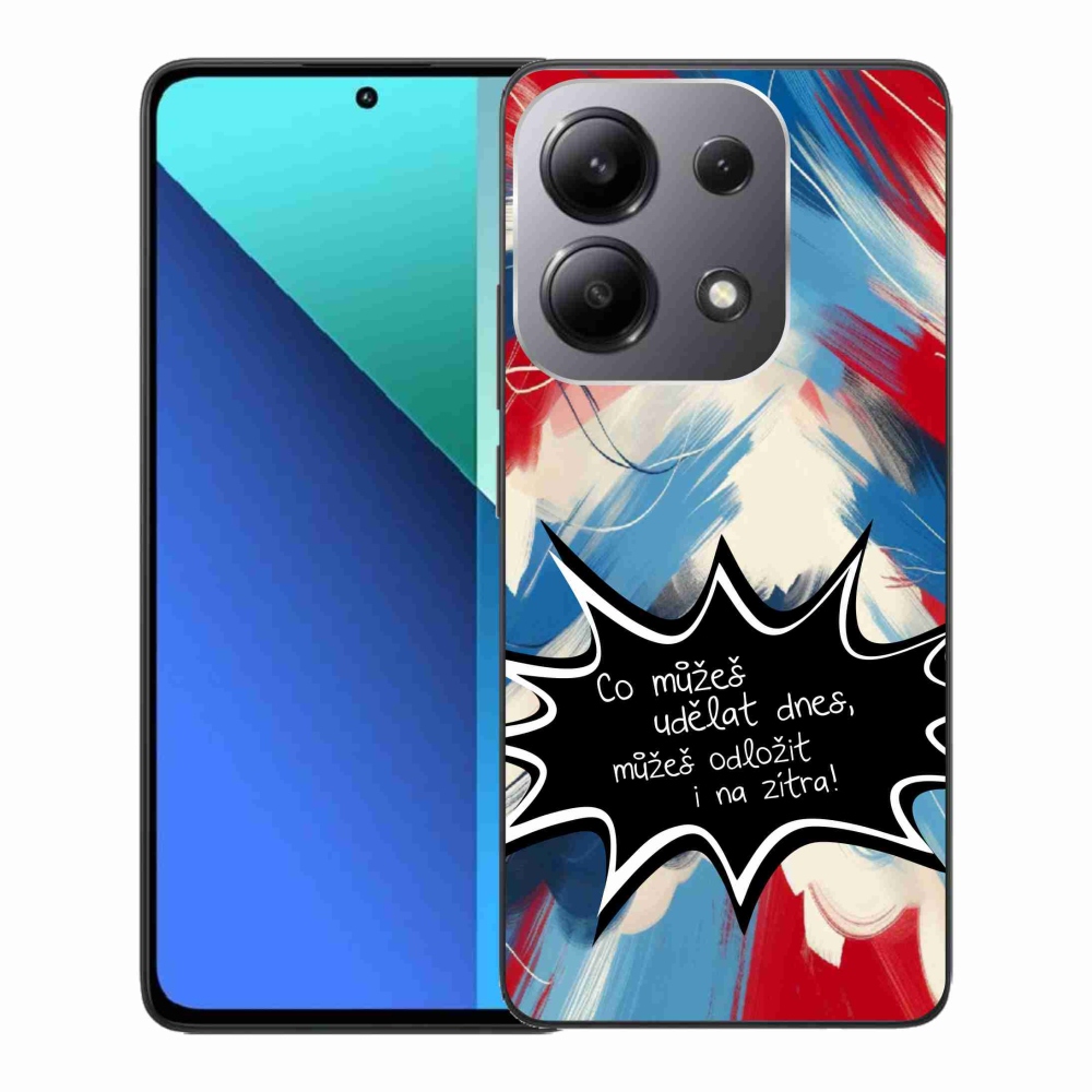 Gelový kryt mmCase na Xiaomi Redmi Note 13 - vtipný text 9 černé pozadí