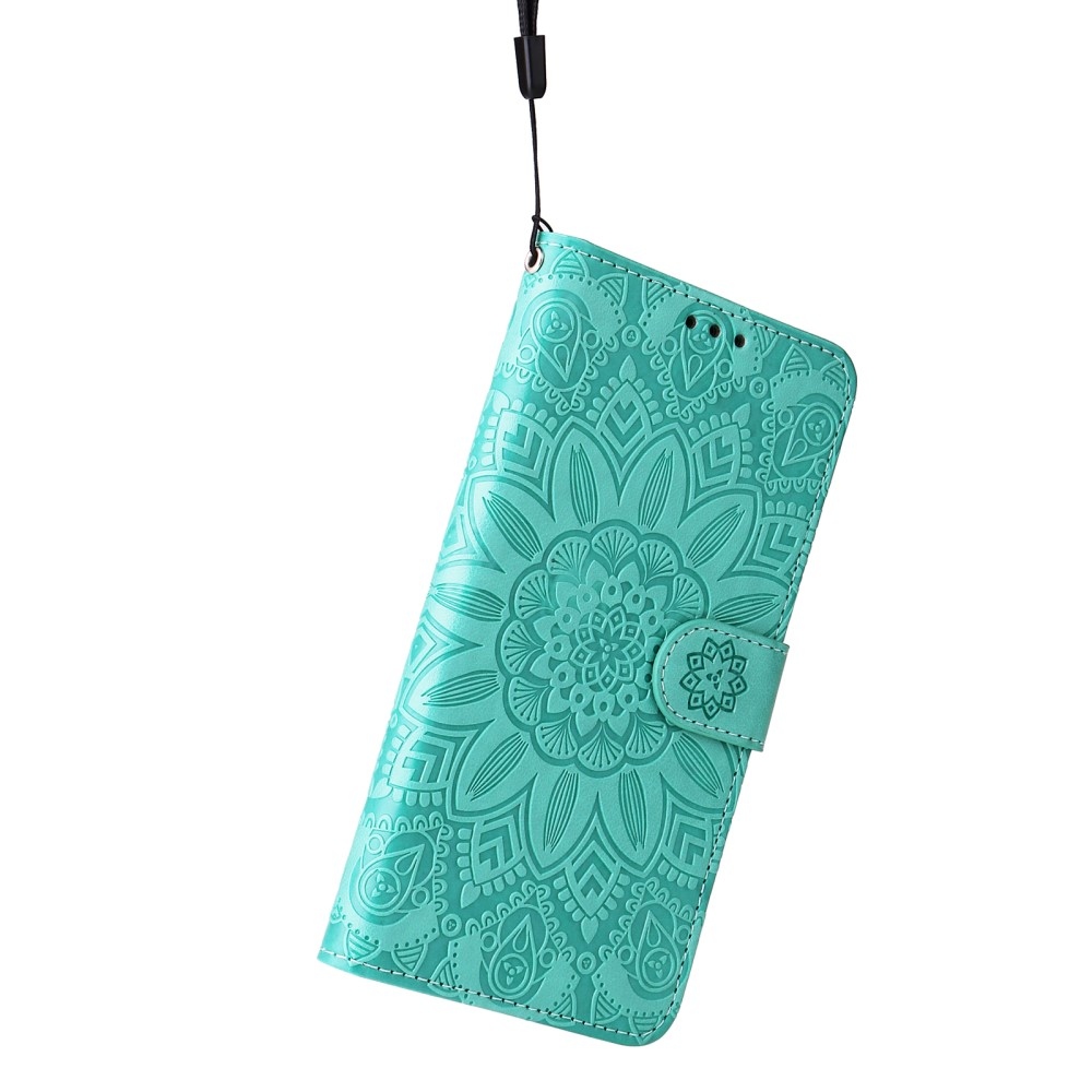 Sunflower knížkové pouzdro na Xiaomi Redmi Note 14S/Note 13 Pro 4G/Poco M6 Pro - modrozelené