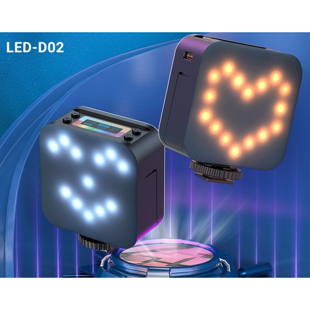 D02 mini RGB magnetické LED světlo na mobil