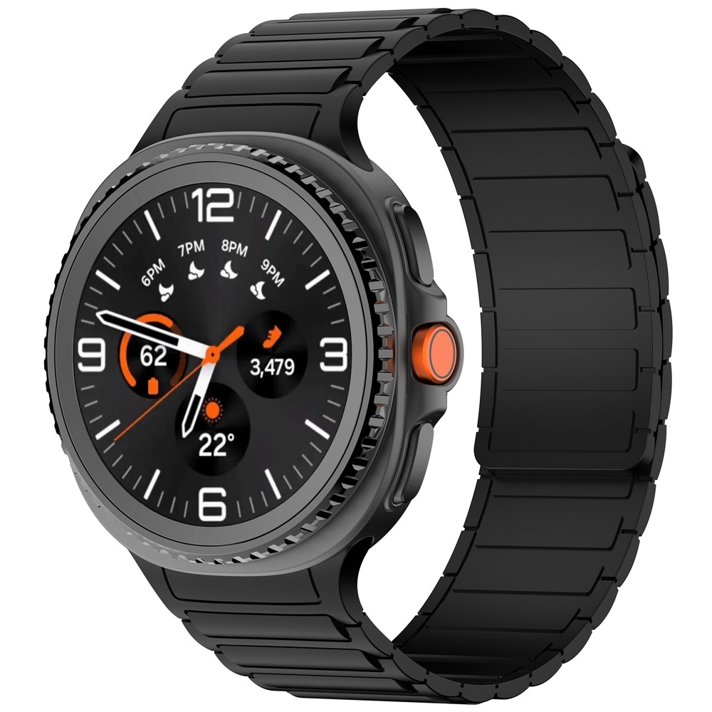 Adjust silikonový řemínek na Samsung Galaxy Watch8 Classic 46mm/Watch8 44mm/40mm - černý