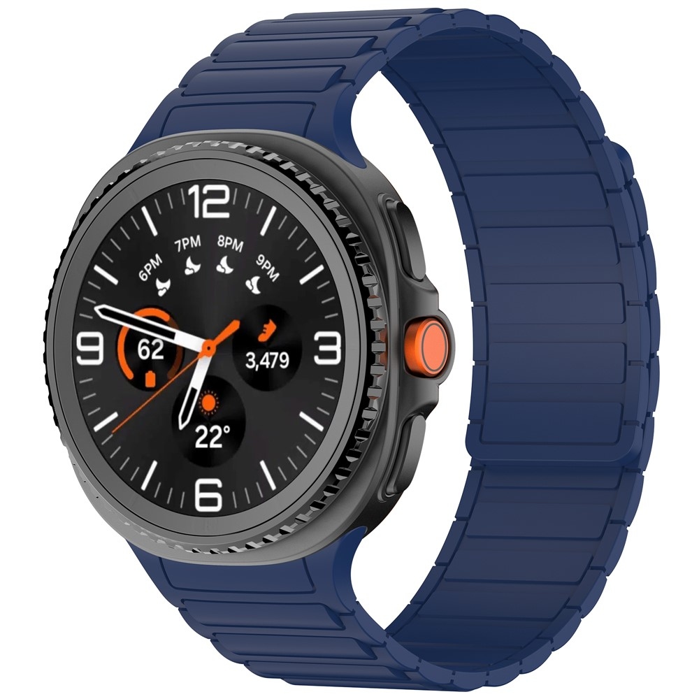 Adjust silikonový řemínek na Samsung Galaxy Watch8 Classic 46mm/Watch8 44mm/40mm - modrý