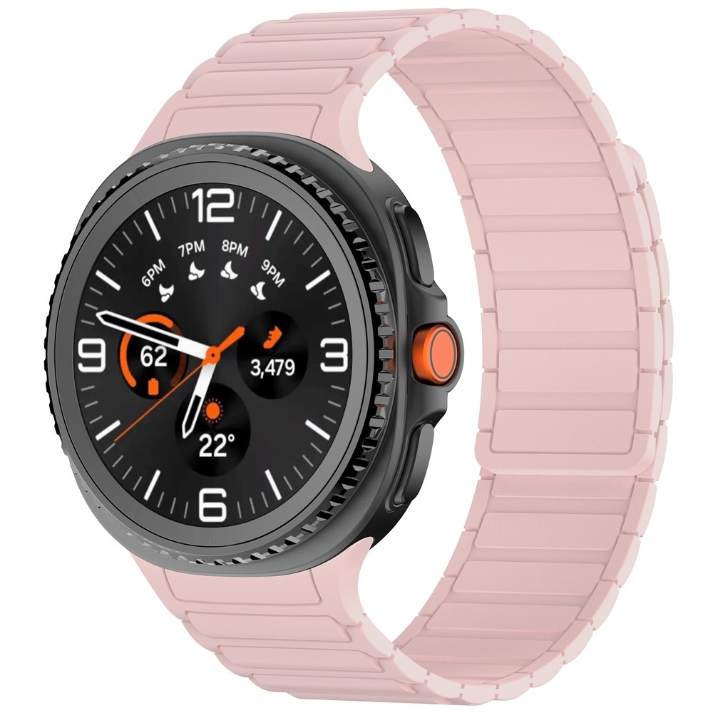 Adjust silikonový řemínek na Samsung Galaxy Watch8 Classic 46mm/Watch8 44mm/40mm - růžový