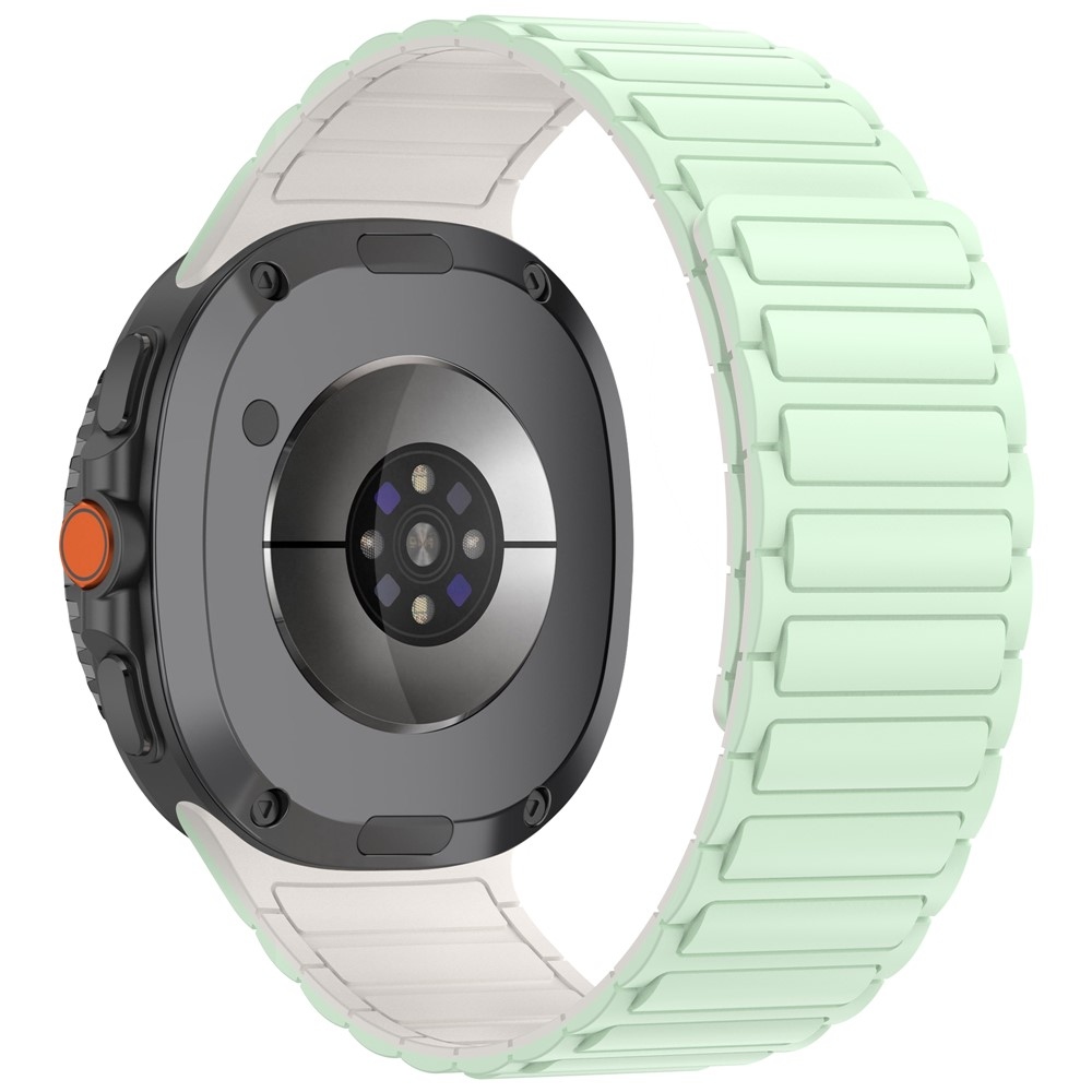 Adjust silikonový řemínek na Samsung Galaxy Watch8 Classic 46mm/Watch8 44mm/40mm - světlezelený